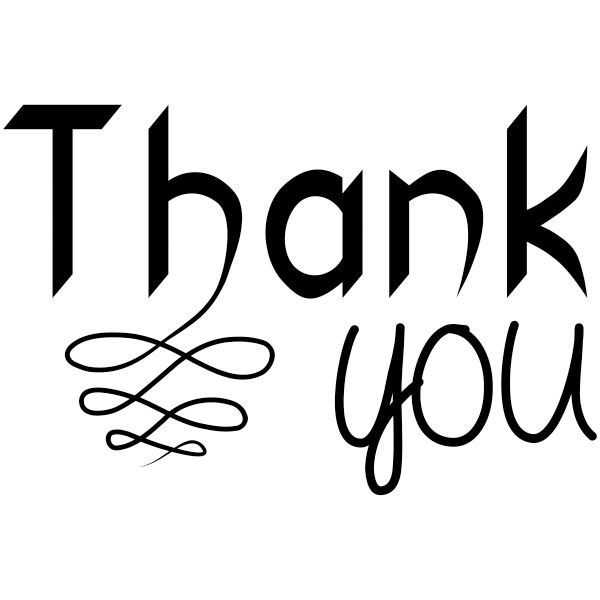 Thank You Fancy Craft Stamp Simply Stamps