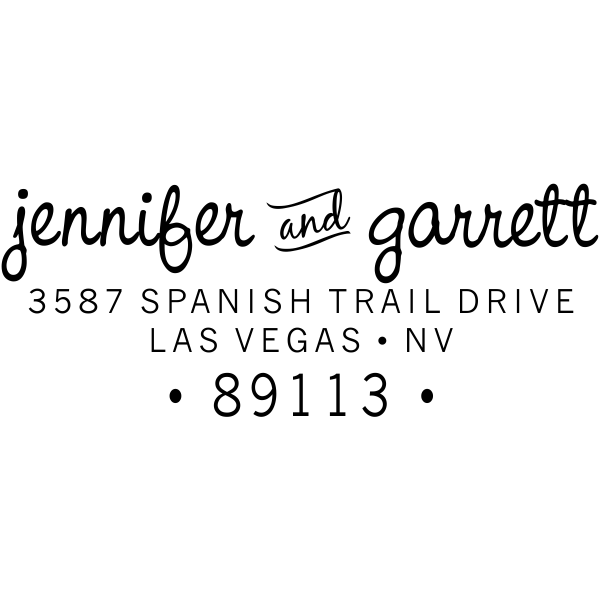 Pinafore Wedding Return Address Stamp Simply Stamps