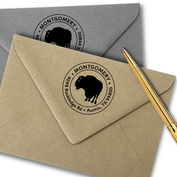 Buffalo Return Address Stamp Simply Stamps